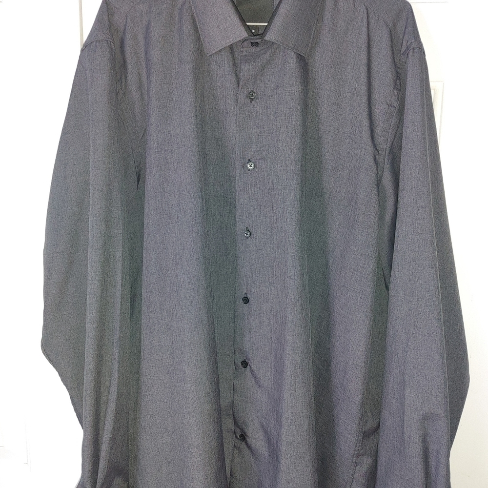 VERIDIC Men's long sleeve dress shirt size 18 neck
